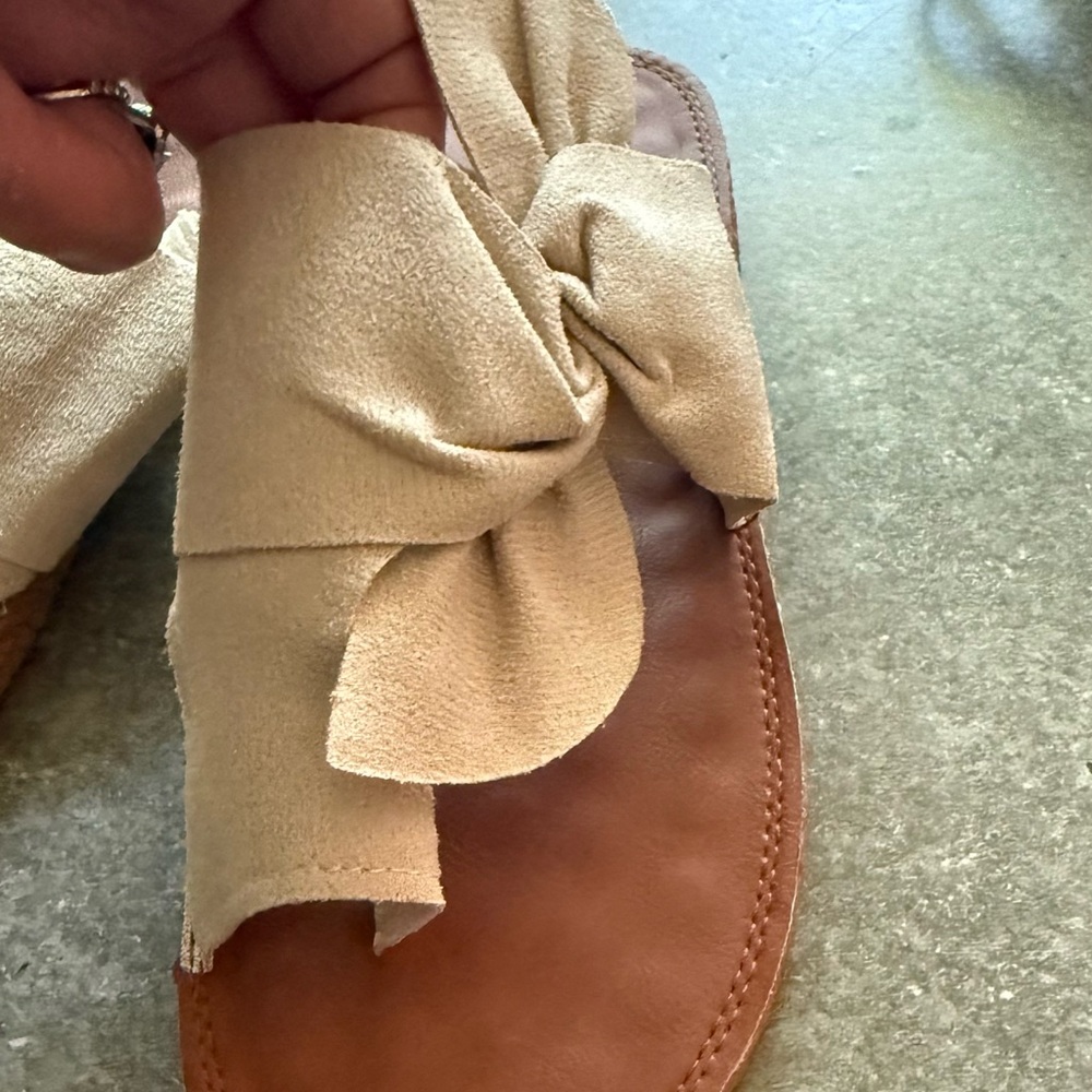 Women's Tan Sandals - Picture 2 of 5